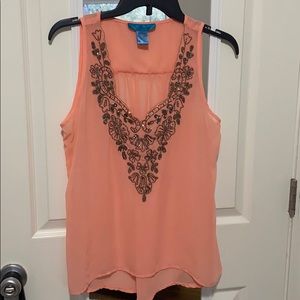 Francesca’s Beaded Tank Top